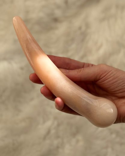 kristalldildo- aventurine yoni wand